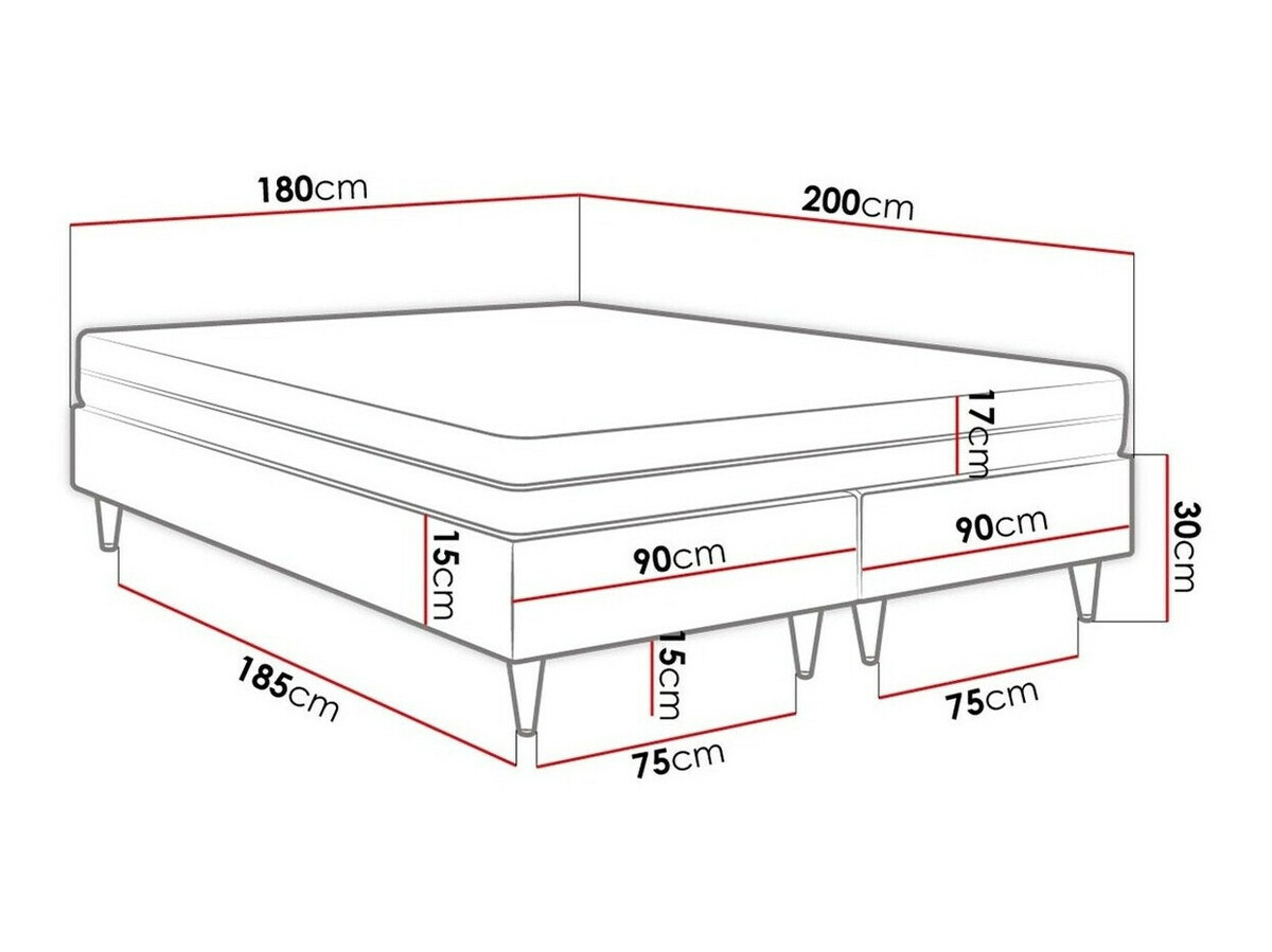 Pat boxspring Logan 109 (Manila 16)