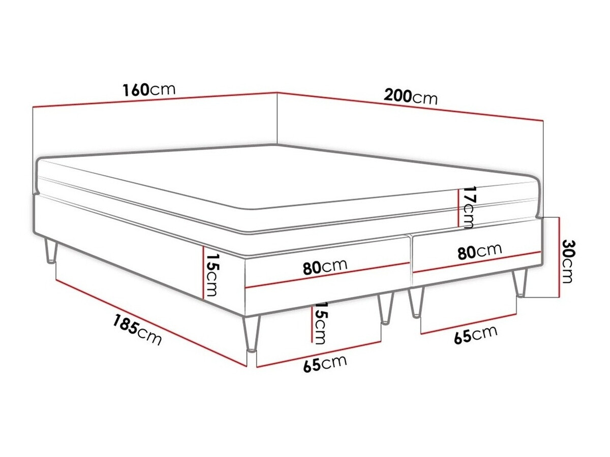 Pat boxspring Logan 109 (Manila 35)