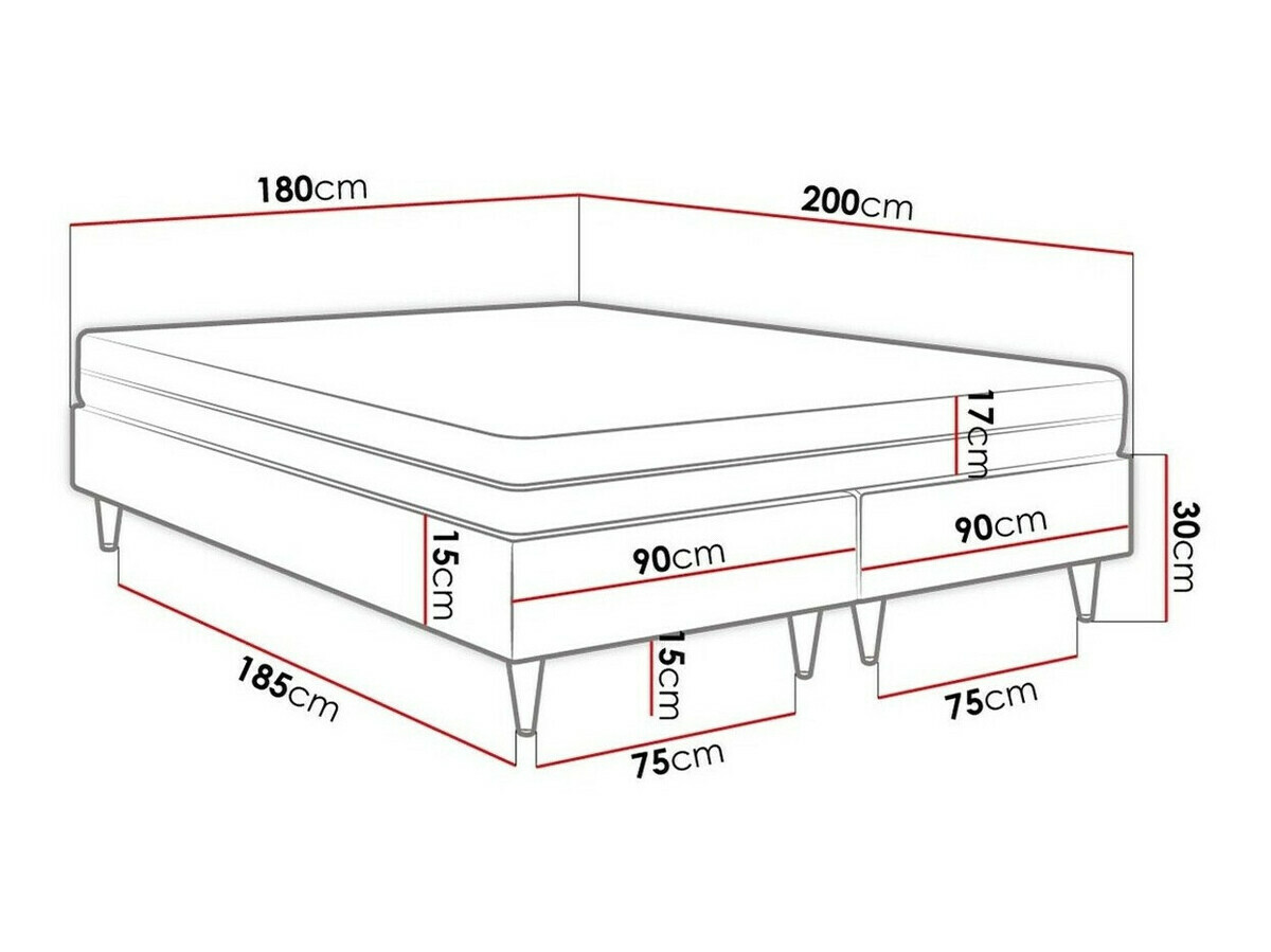 Pat boxspring Logan 109 (Soft 011)