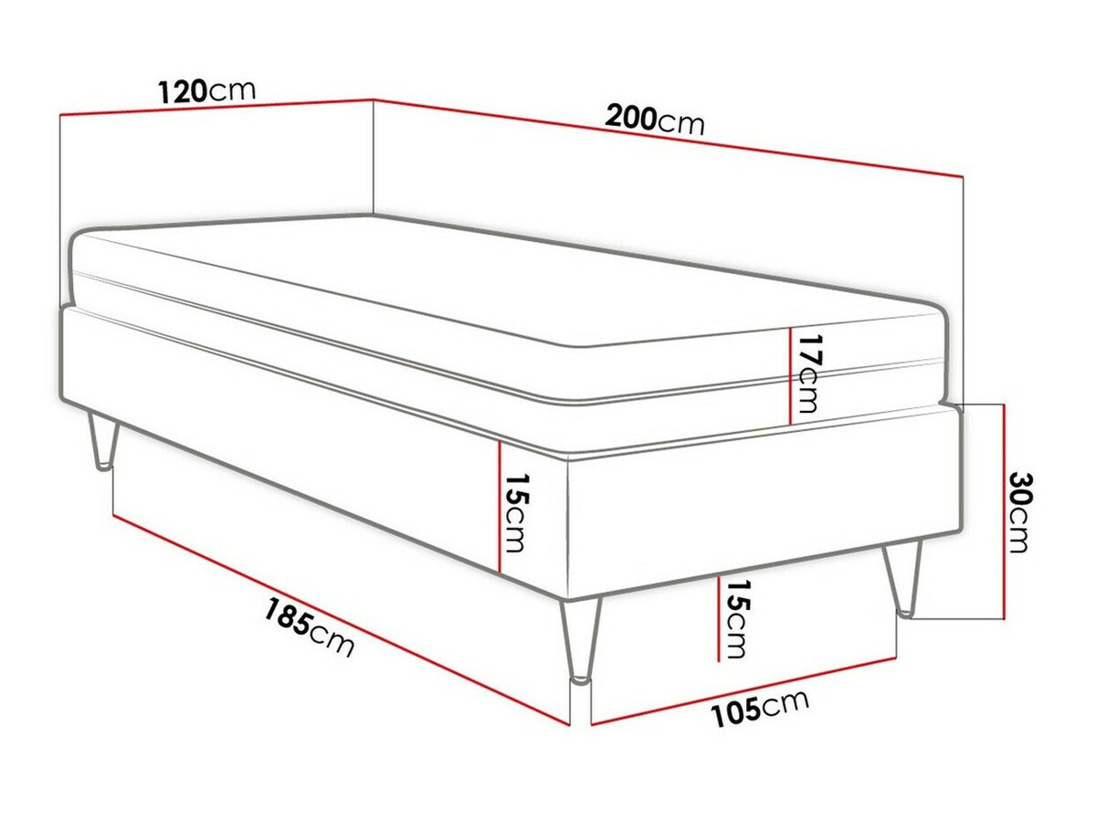 Pat boxspring Logan 108 (Manila 09)