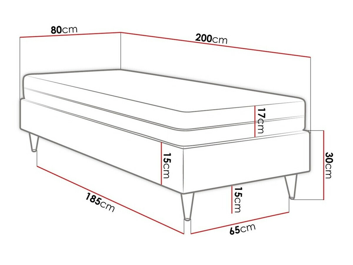 Pat boxspring Logan 108 (Manila 35)