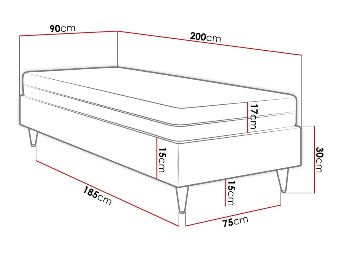 Pat boxspring Logan 108 (Manila 35)
