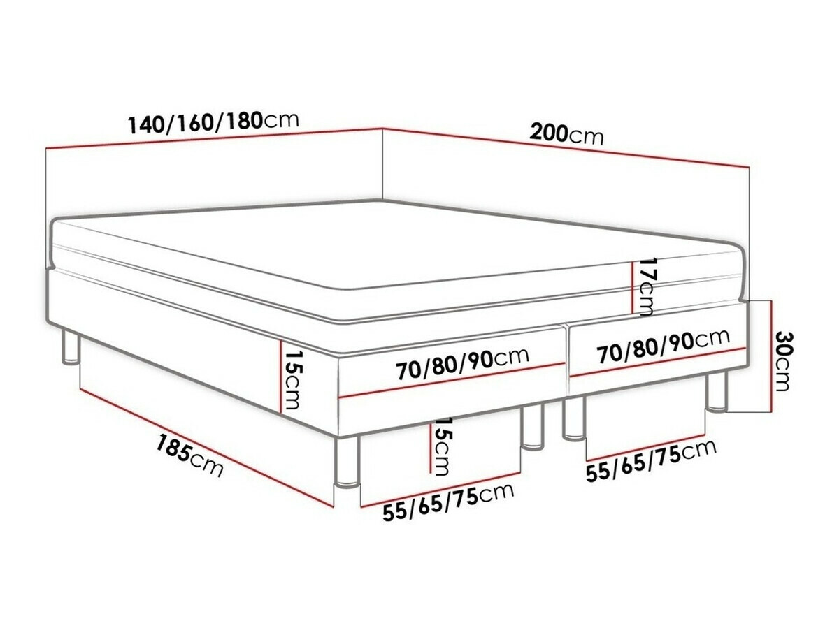 Pat boxspring Logan 103 (Manila 09)