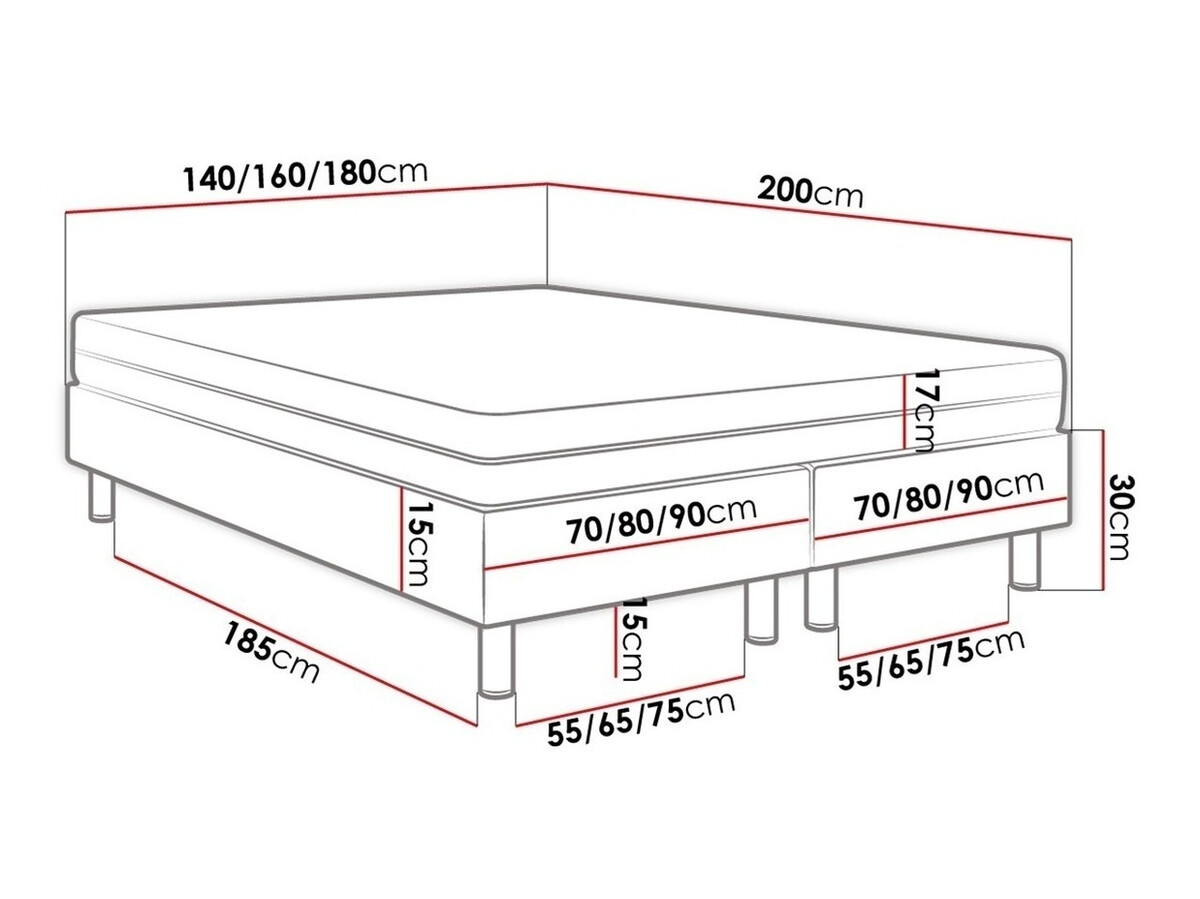 Pat boxspring Logan 103 (Manila 09)