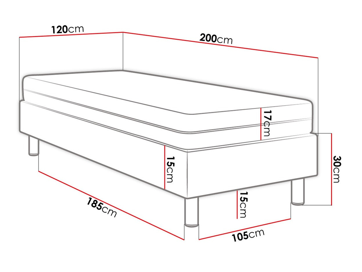 Pat boxspring Logan 107 (Manila 09)