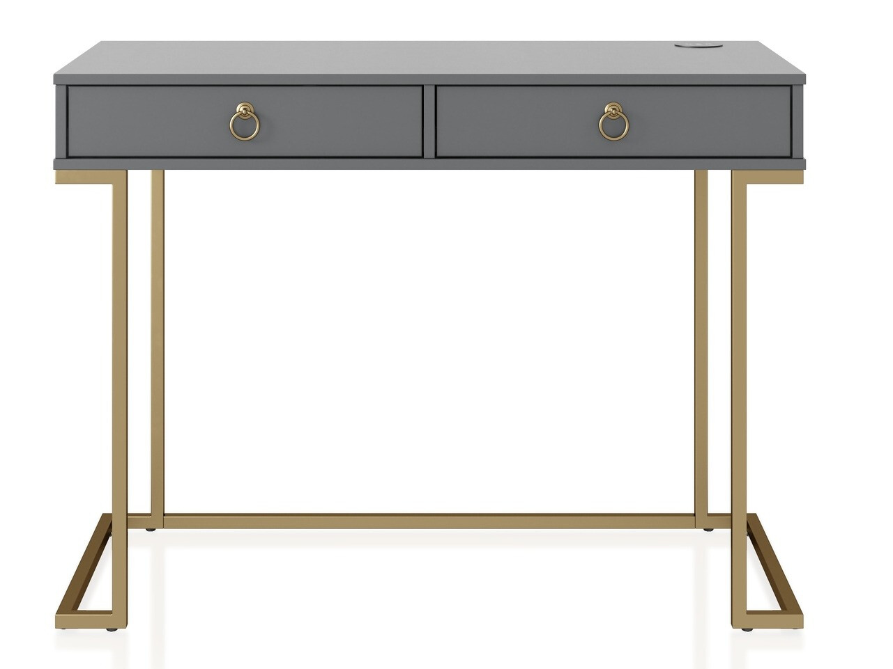 Birou CosmoLiving by Cosmopolitan Fersale 100 (Grafit + Auriu)