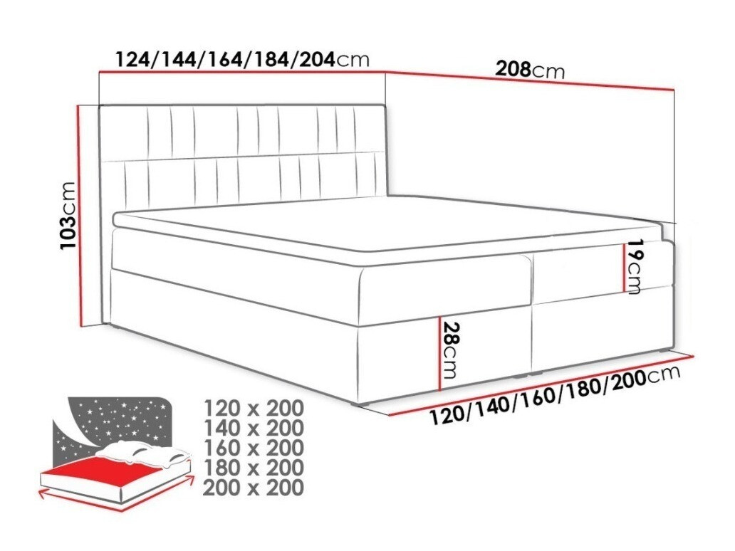 Pat boxspring Pons I (Kronos 09)
