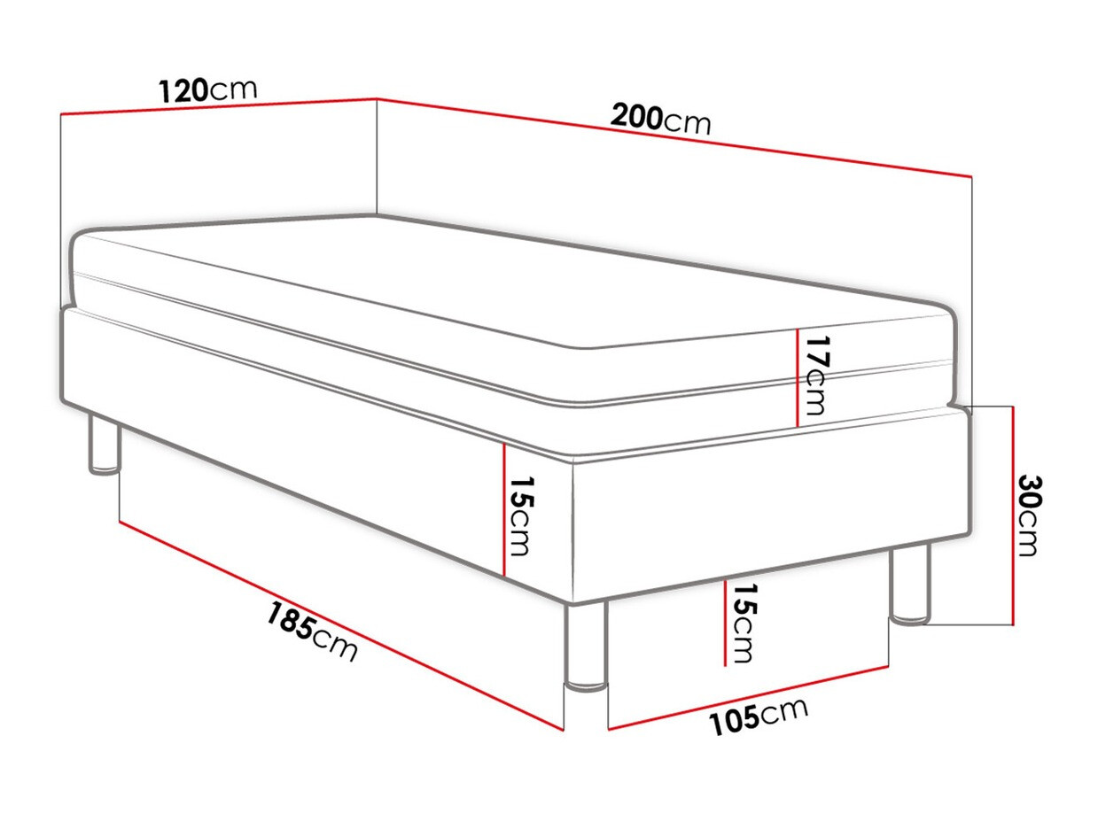 Pat boxspring Logan 106 (Manila 09)