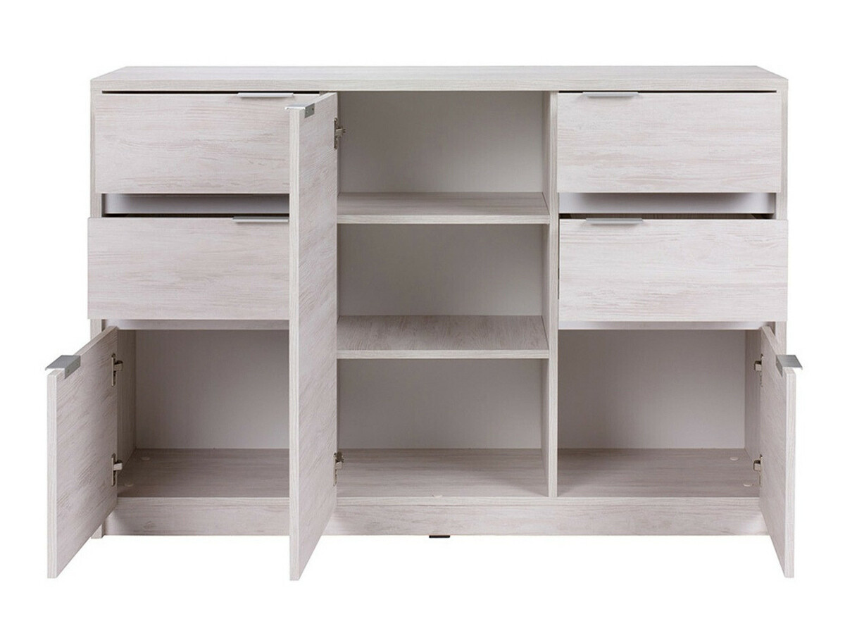 Set de living Fivelbo 117 (Stejar Monastery + Negru lucios)