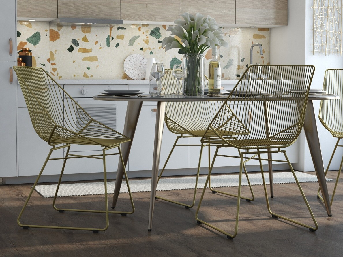 Scaun CosmoLiving by Cosmopolitan 115 (Auriu)