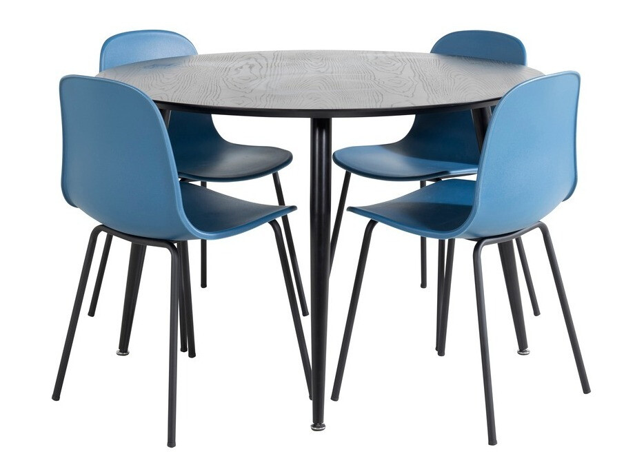 Set de dining Dallas 1622 (Albastru + Negru)