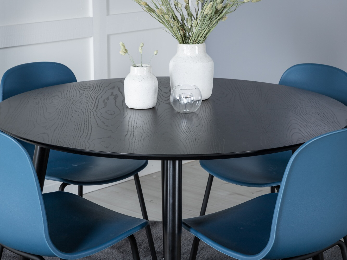 Set de dining Dallas 1622 (Albastru + Negru)