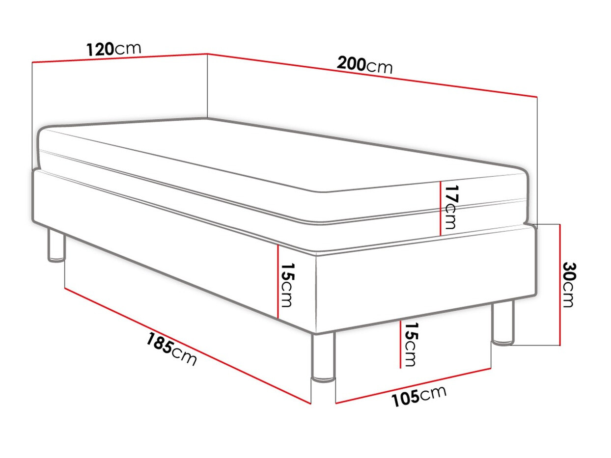Pat boxspring Logan 101 (Manila 09)