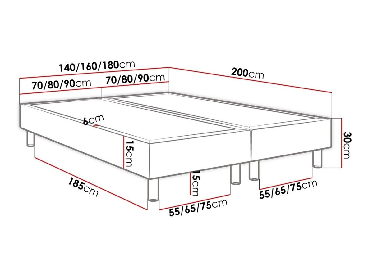 Pat boxspring Logan 101 (Manila 16)