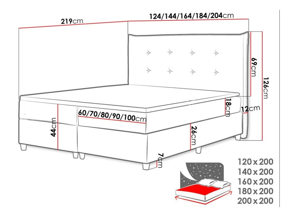 Pat boxspring Titulus (Zetta 297)