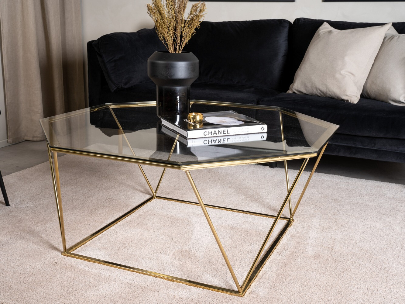 Măsuță de cafea Dallas 4211 (Auriu)