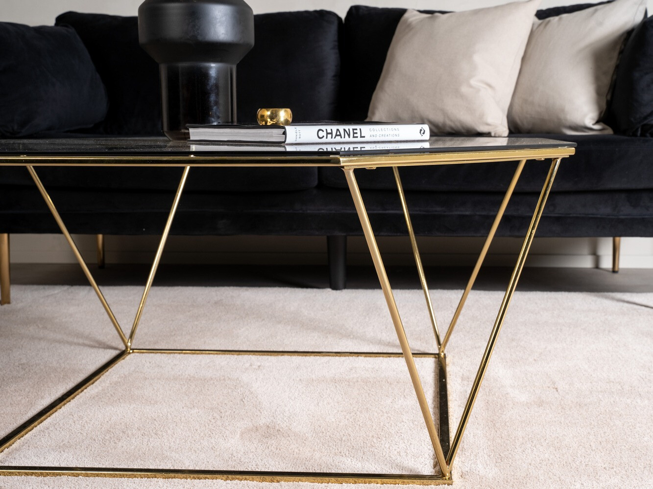 Măsuță de cafea Dallas 4211 (Auriu)