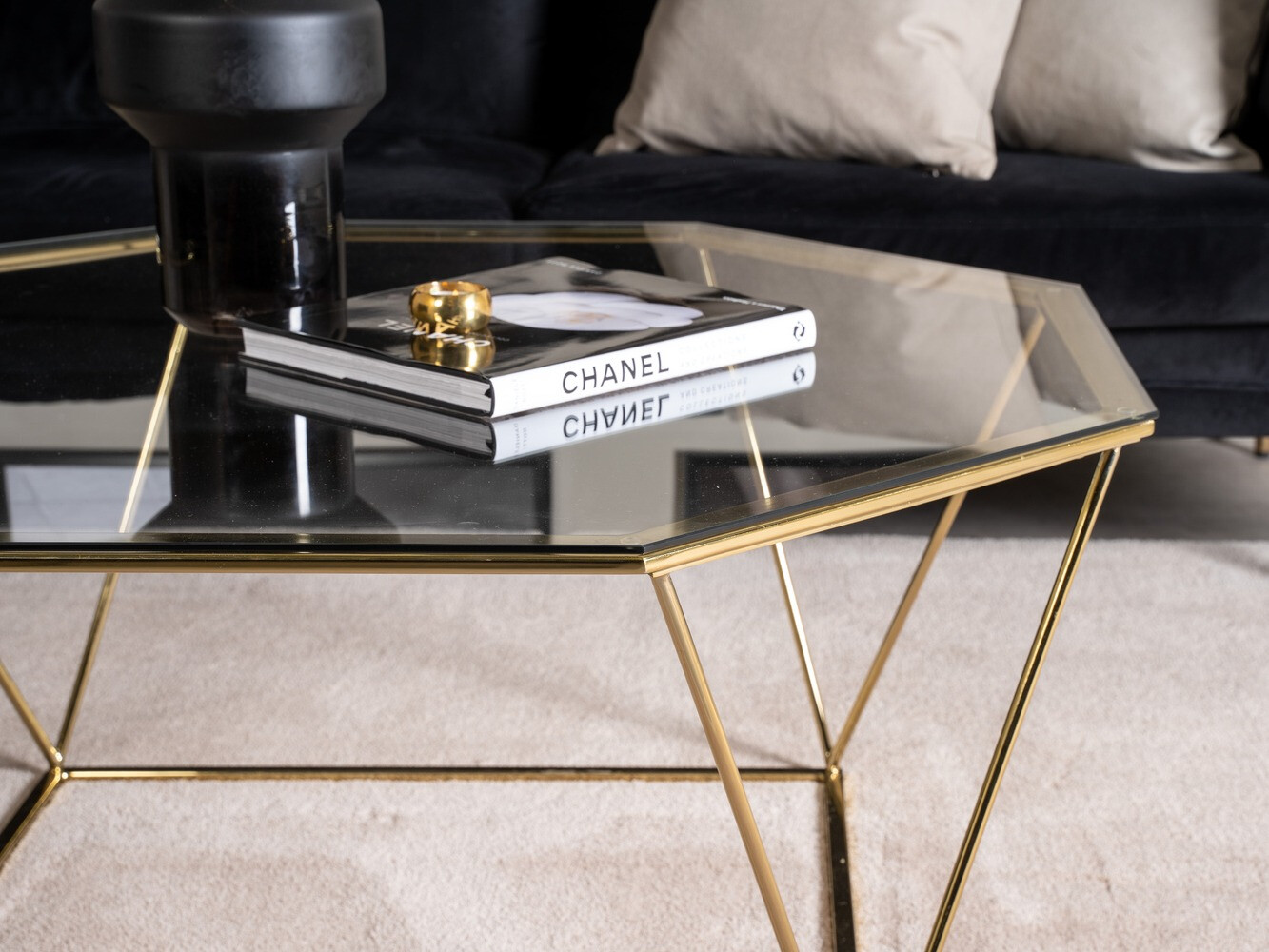 Măsuță de cafea Dallas 4211 (Auriu)