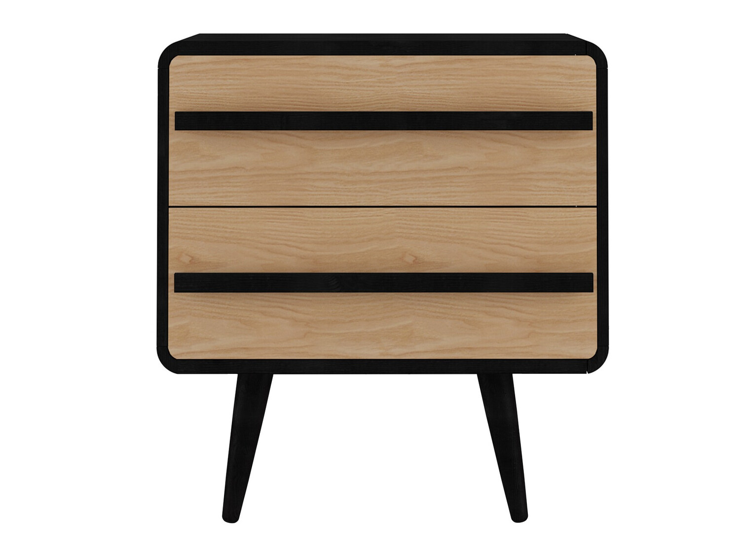 Noptieră Denton 567 (Negru + Stejar)