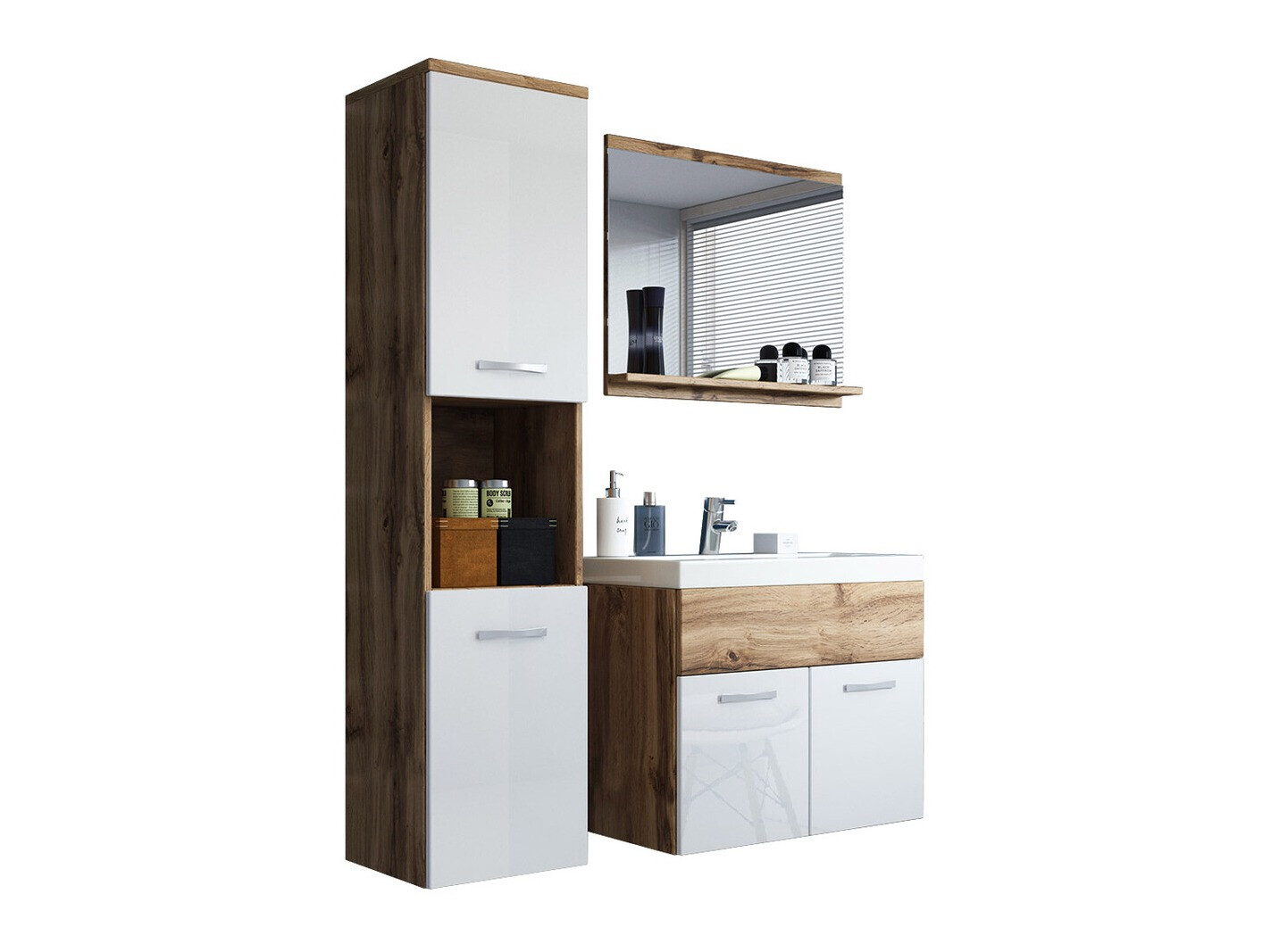 Set baie Sarasota 122 (Stejar Wotan + Alb lucios)