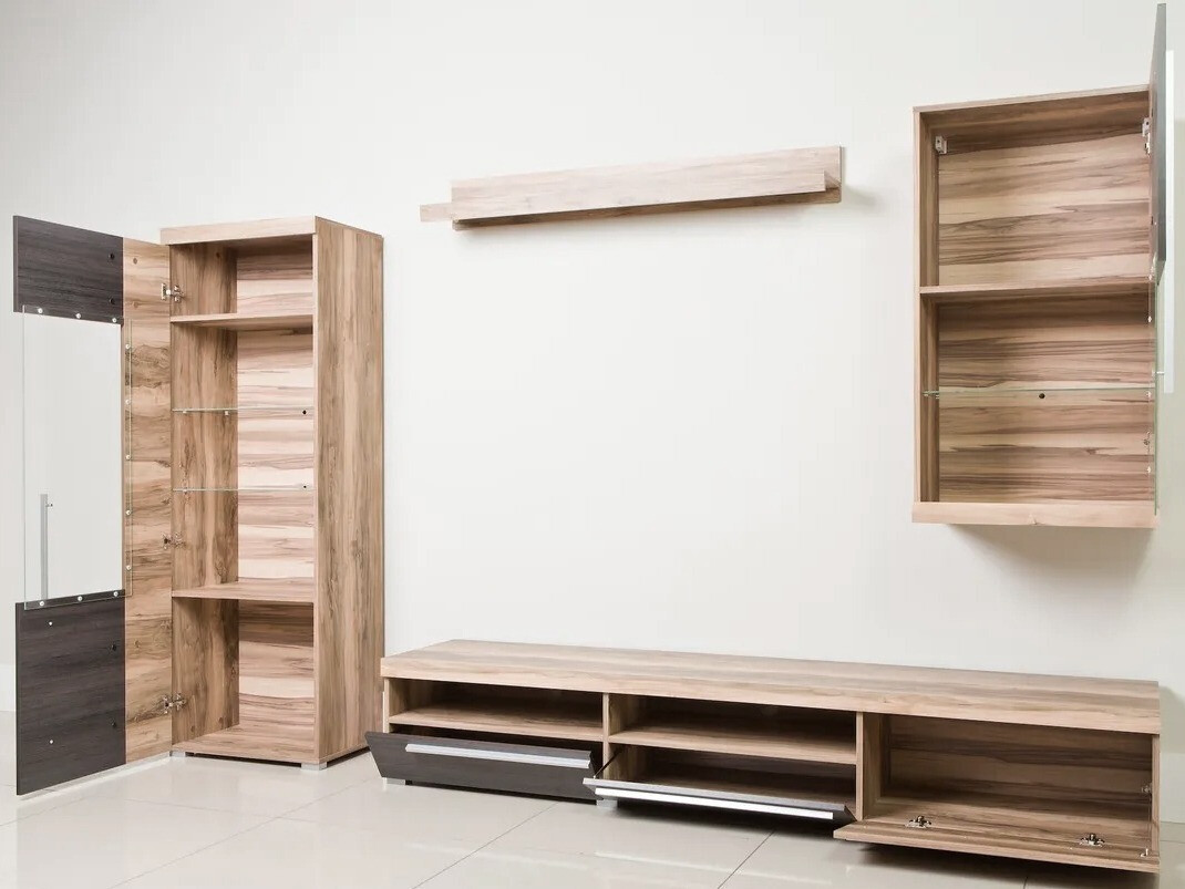 Set de living Sorciro 105 (Nuca + Stejar închis)