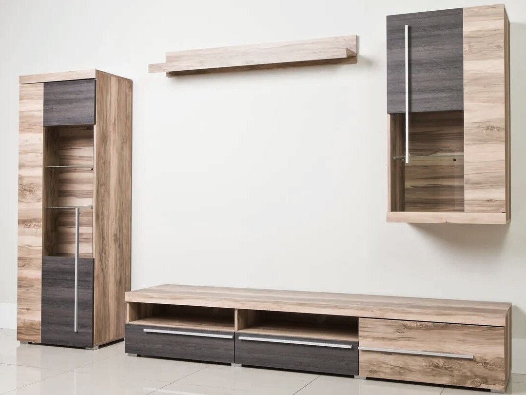 Set de living Sorciro 105 (Nuca + Stejar închis)