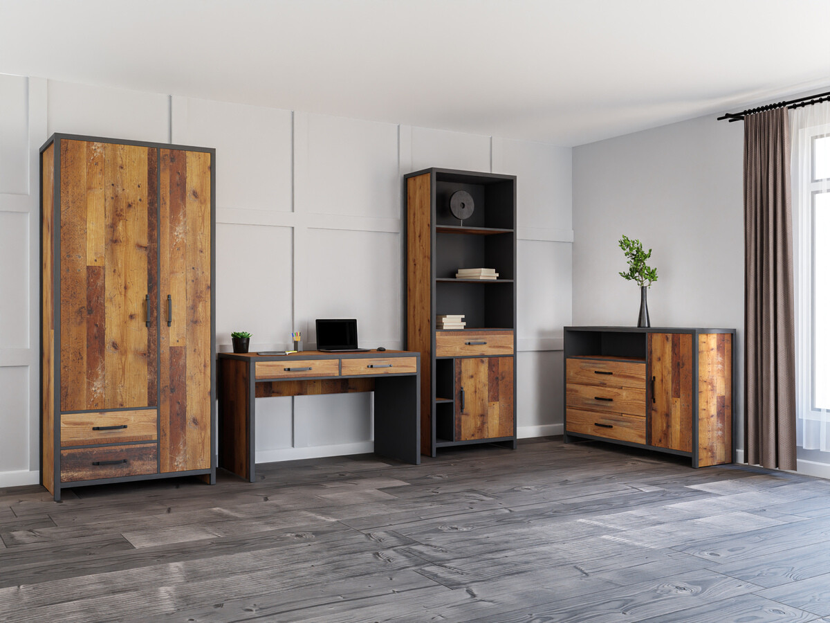 Set birou acasă Belsera 115 (Maro + Matera gri)