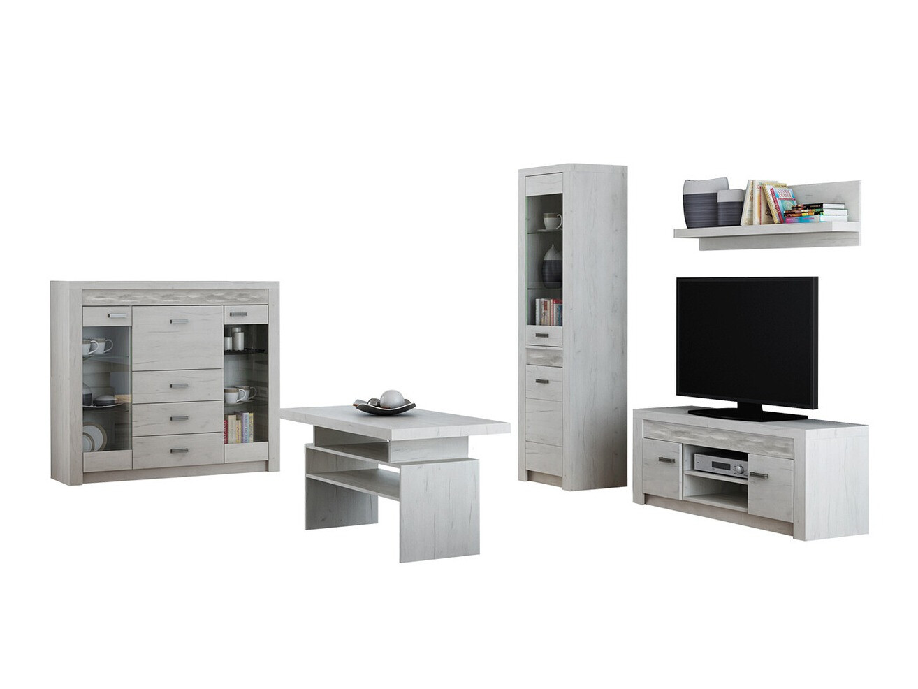 Set de living Serfeno 122 (Mestesug alb)