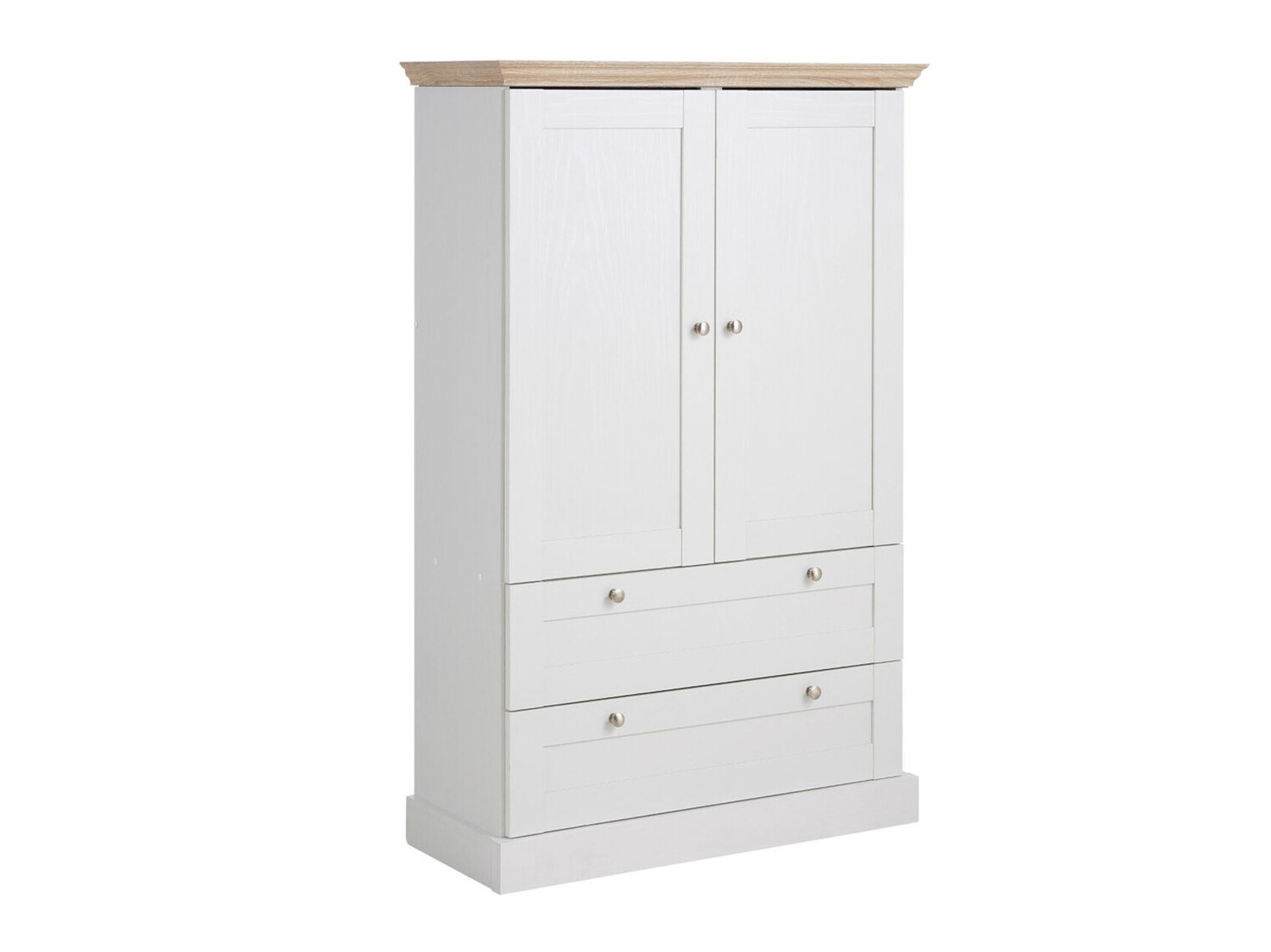 Comodă Lirveri 102 (Alb + Stejar deschis)