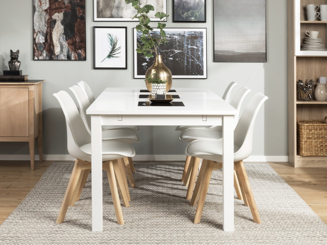 Set de mese Scandinavian Choice 637 (Alb + Maro)