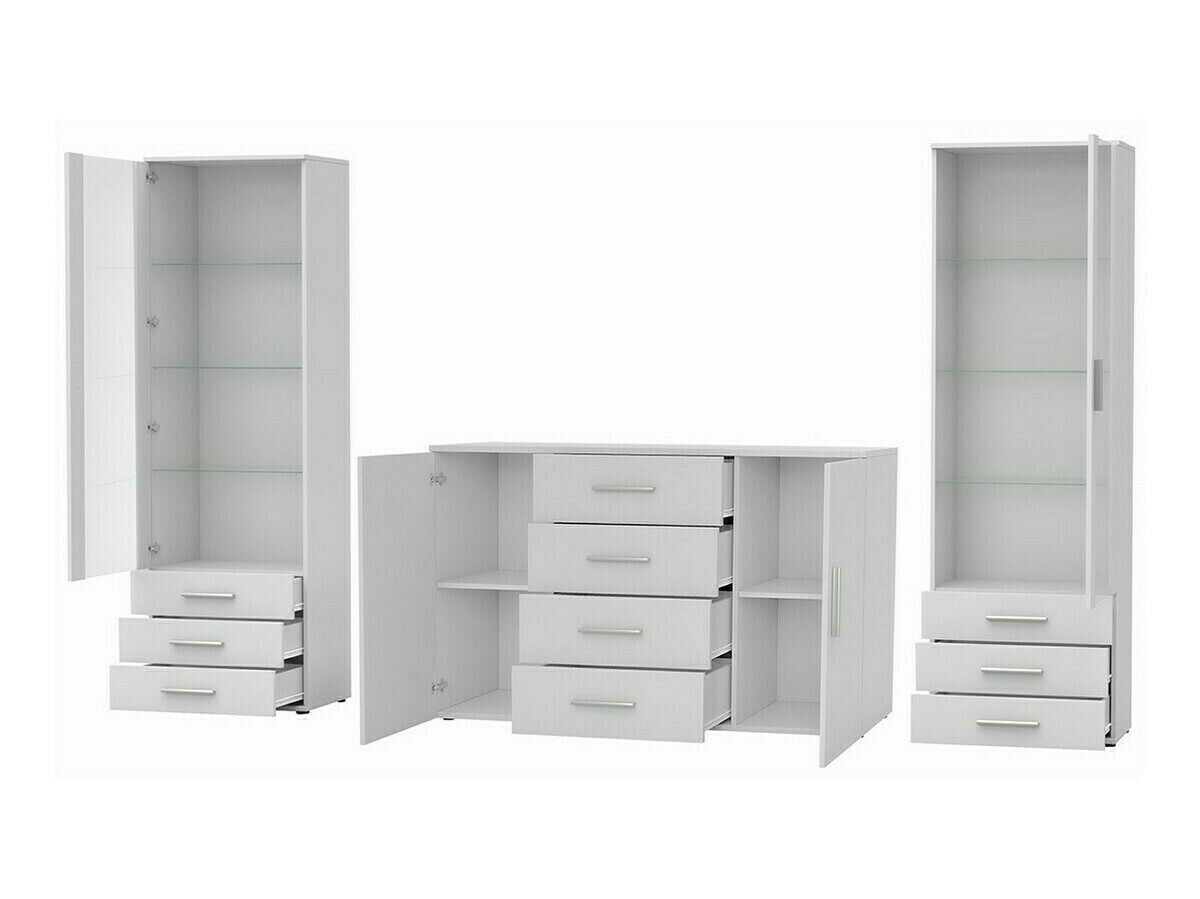 Set de living Tornola 112 (Alb + Alb lucios)