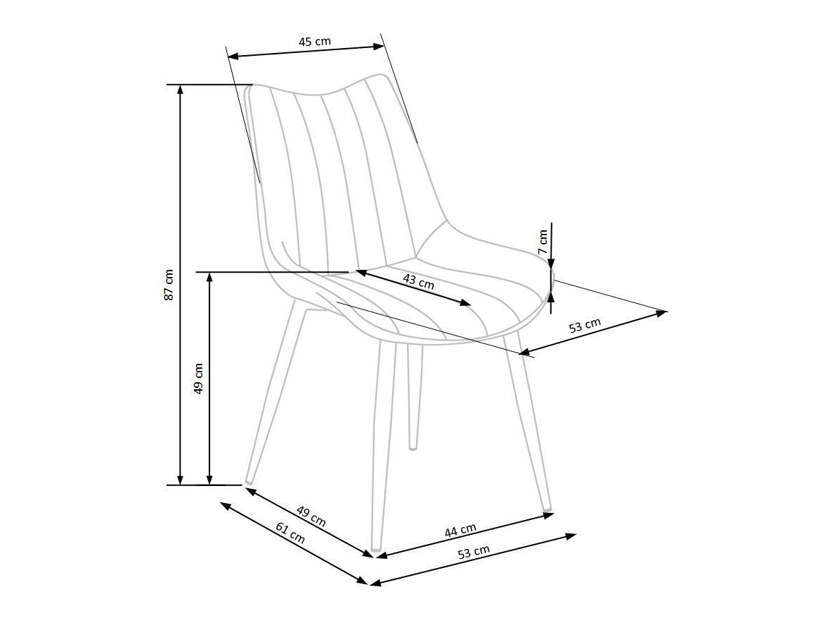Scaun Houston 883 (Gri + Negru)