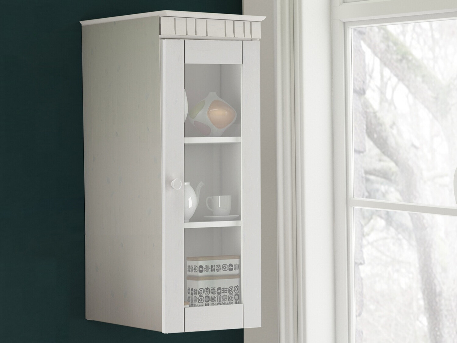 Raft de perete Elbelba 104 (Alb)