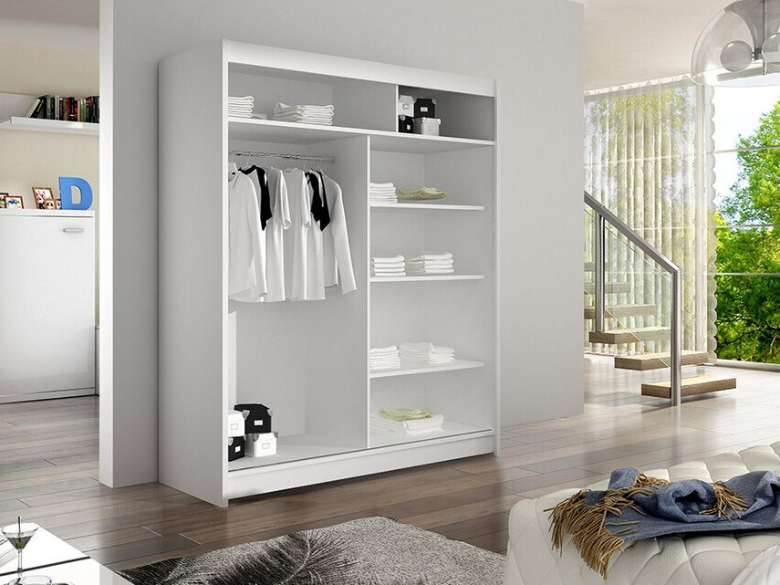 Dulap Closico Vastor V (Negru + Stejar artizan)