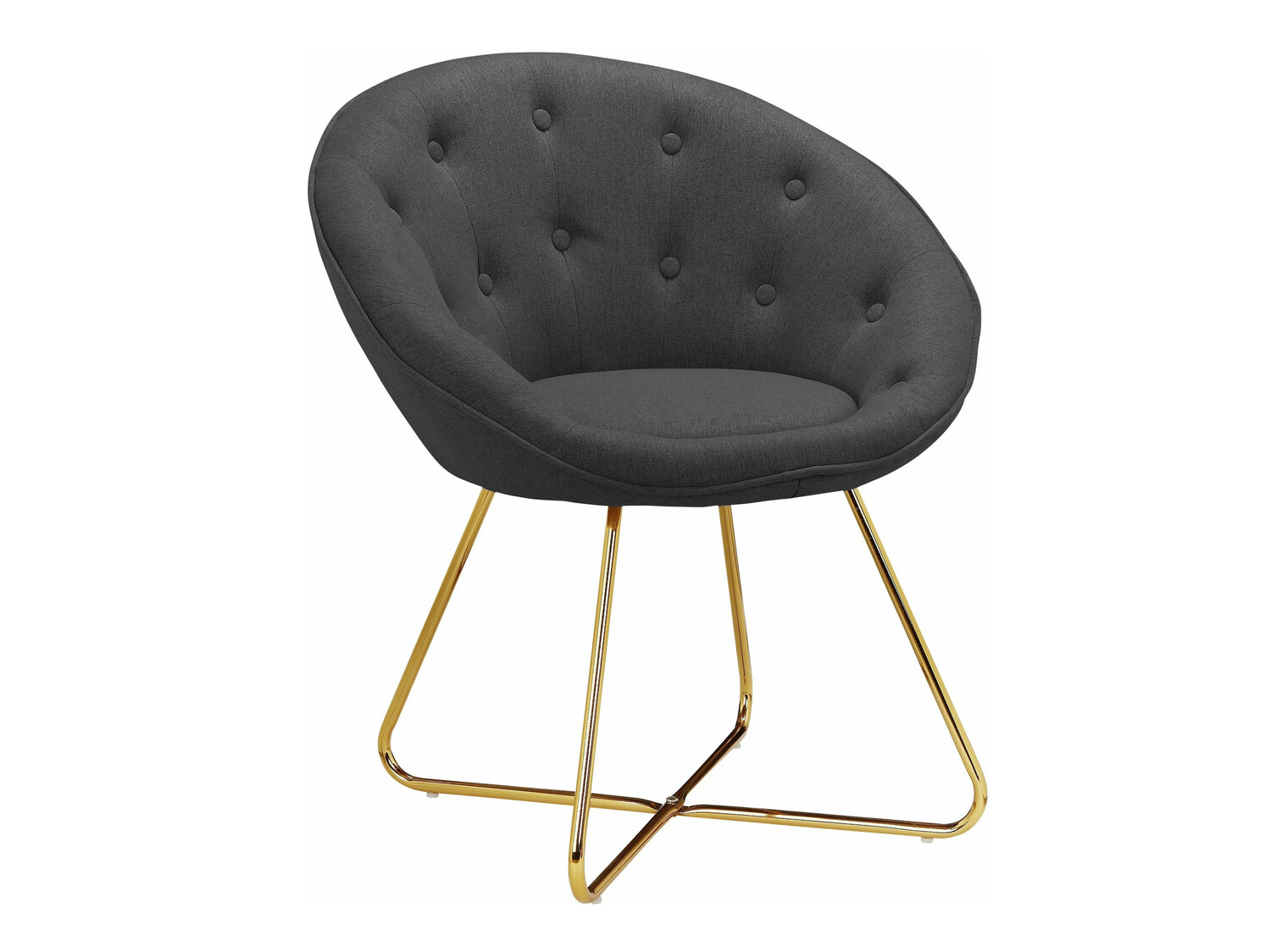 Fotoliu Denton 416 (Antracit + Auriu)