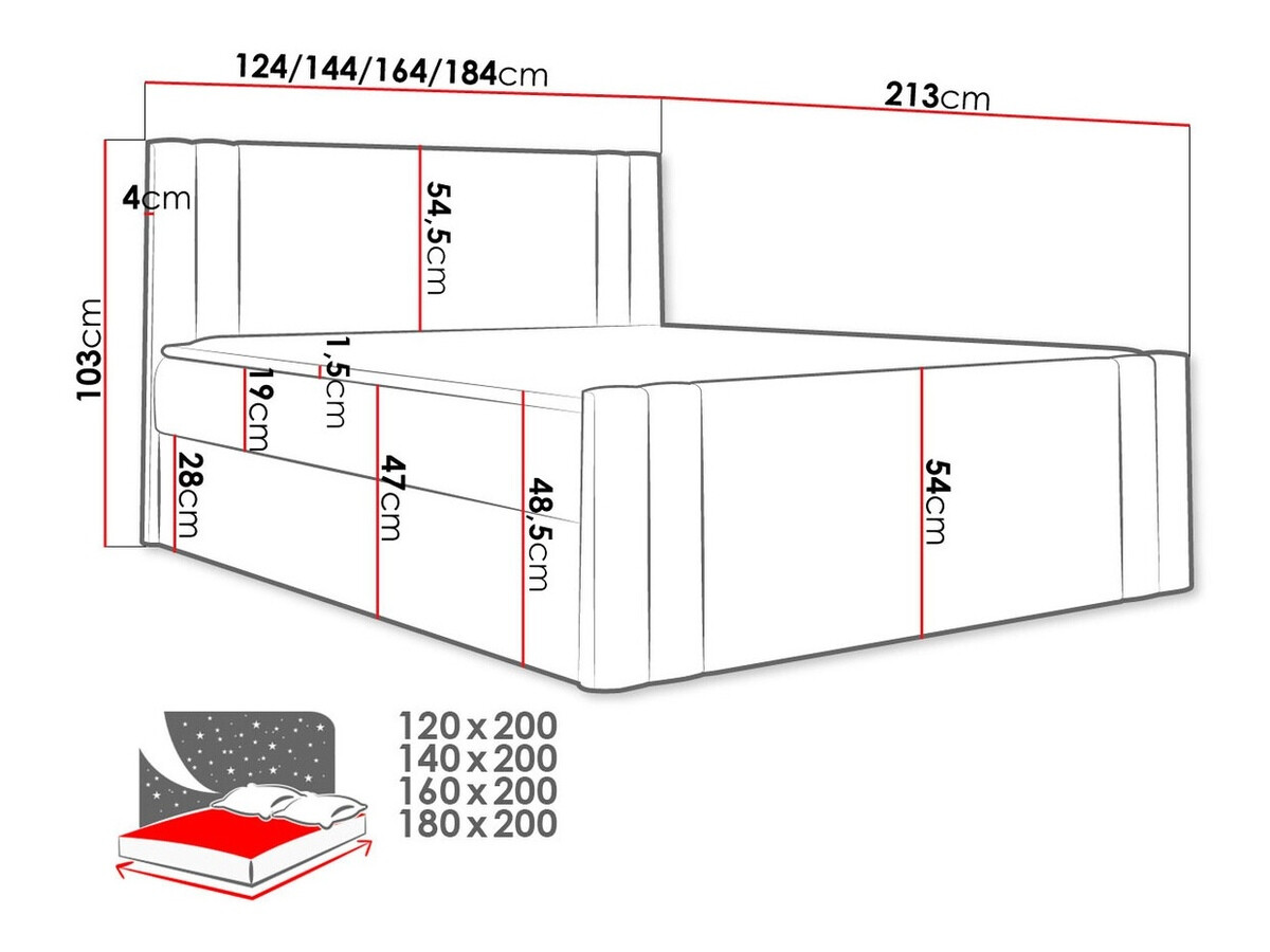 Pat boxspring Mel (Amor Velvet 4314)