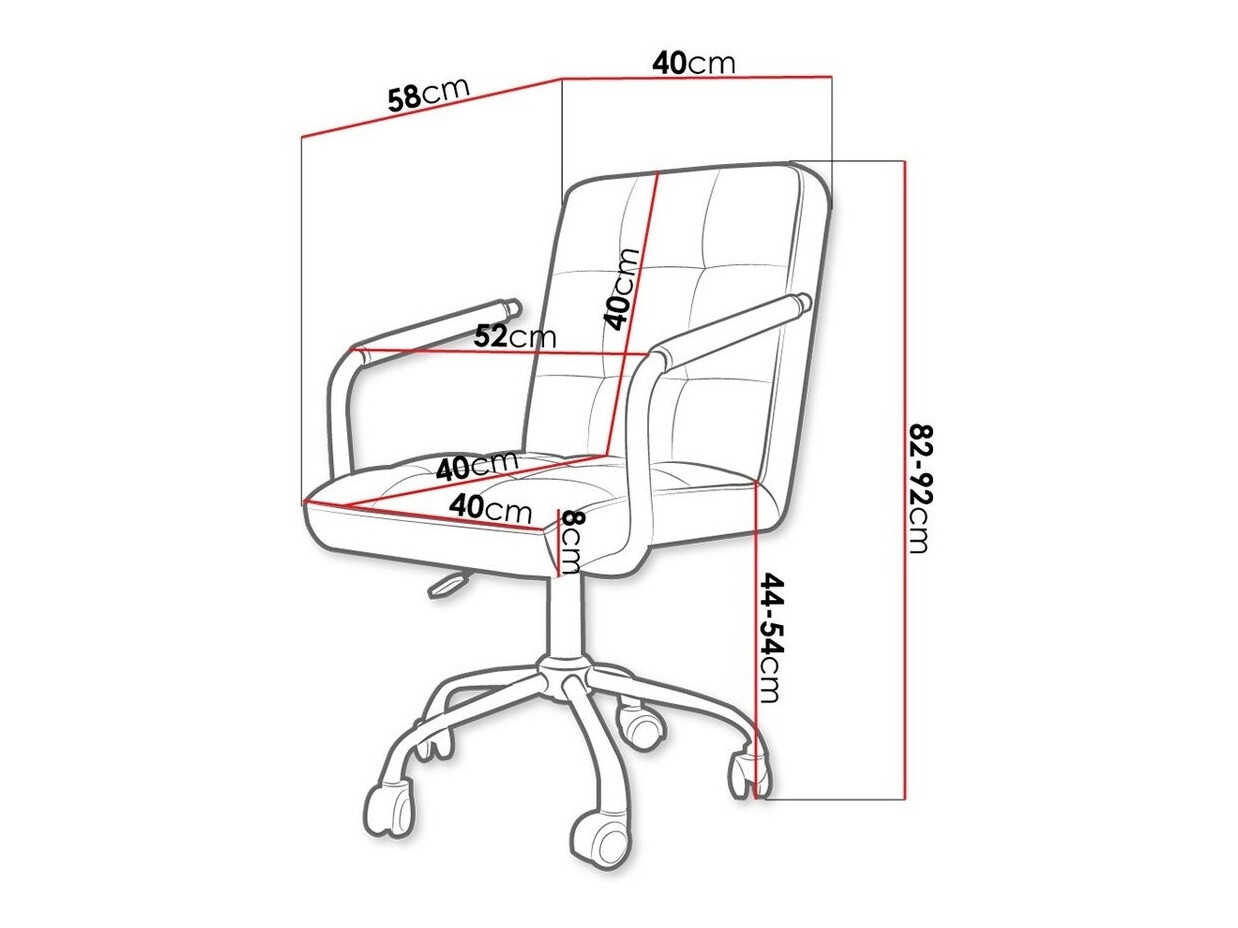 Scaun de birou Comfivo 339 (Negru)