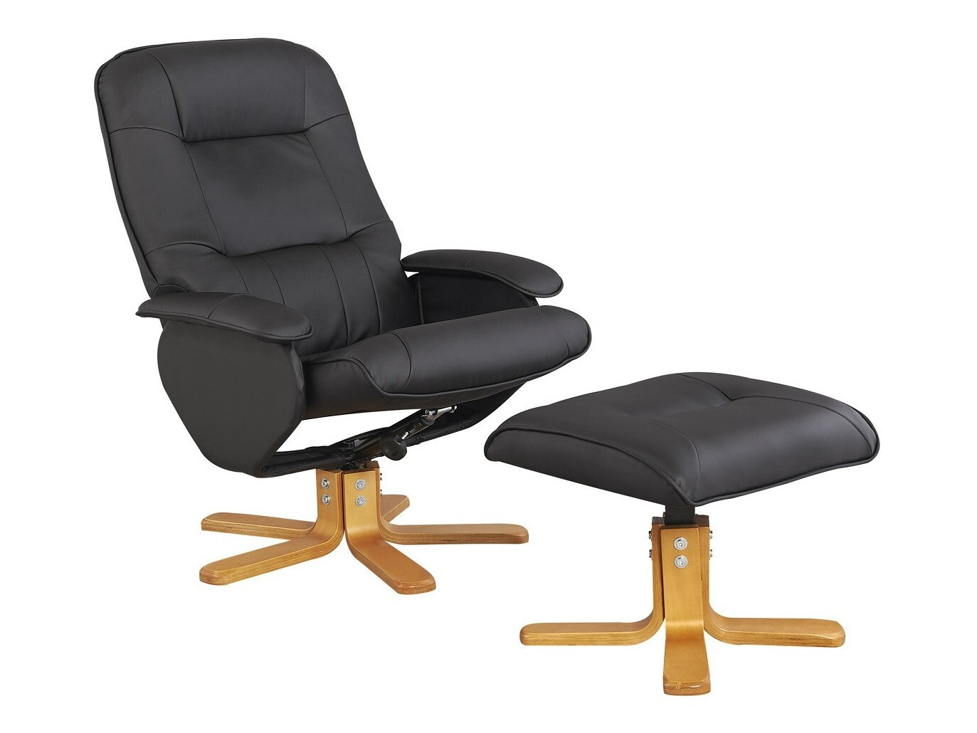 Fotoliu Denton 293 (Negru + Maro deschis)