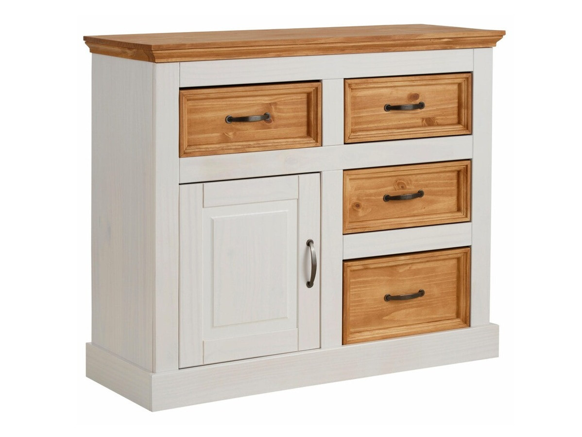 Comodă Tolelio 100 (Alb + Pin)