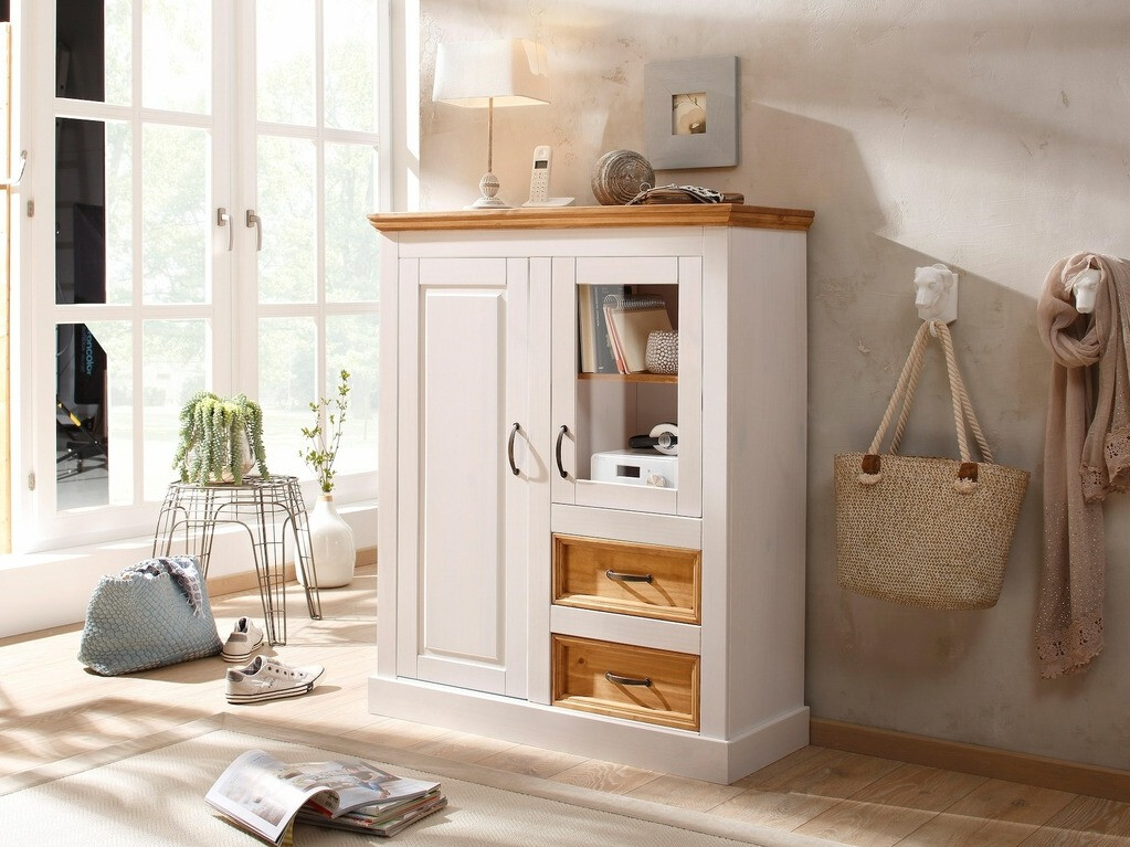 Comodă Tolelio 108 (Alb + Pin)