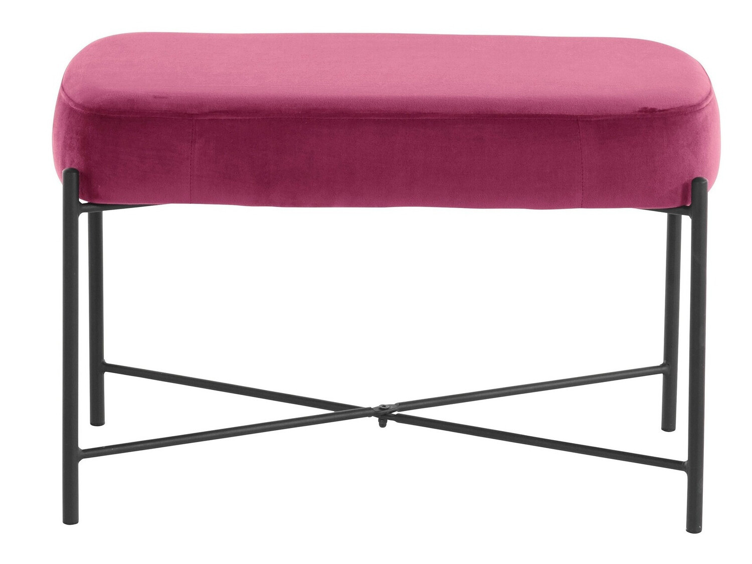 Bancă tapițată Denton 226 (Roze + Negru)