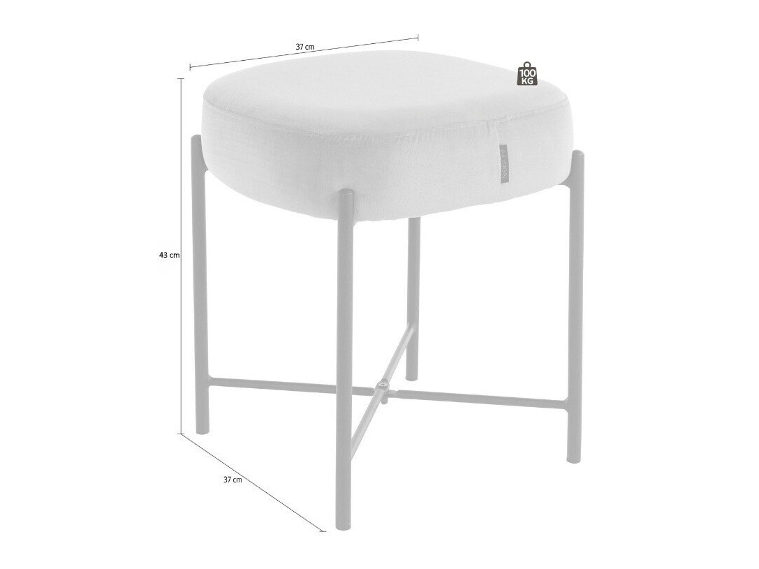 Taburet Denton 225 (Violet + Negru)