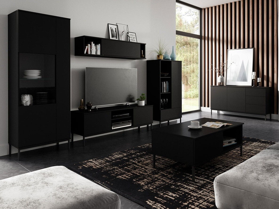 Set de living Lomsore 107 (Negru)