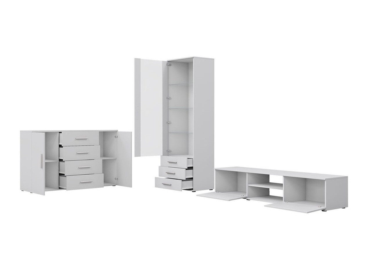 Set de living Tornola 108 (Alb + Alb lucios)