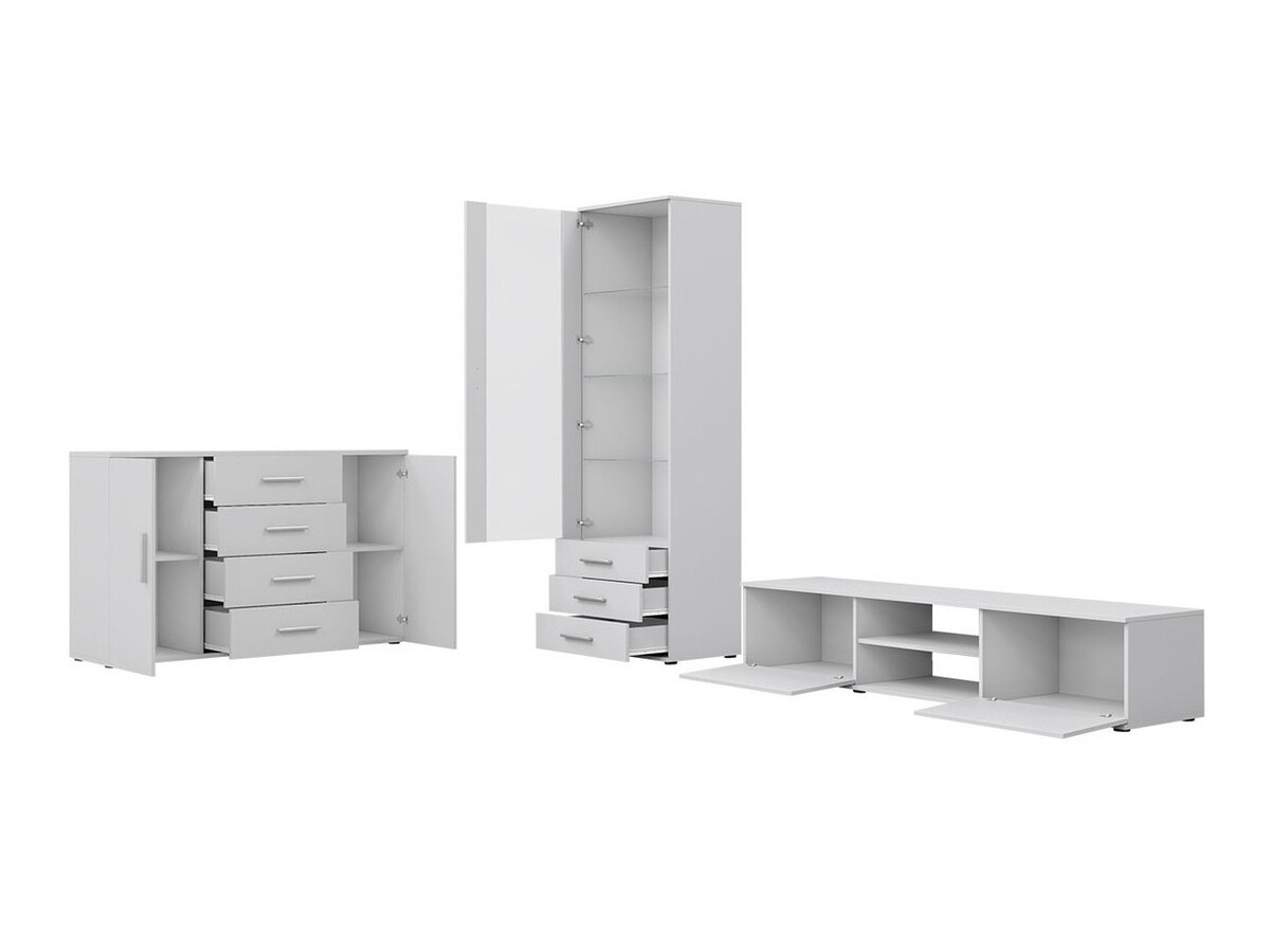 Set de living Tornola 108 (Alb + Alb lucios)
