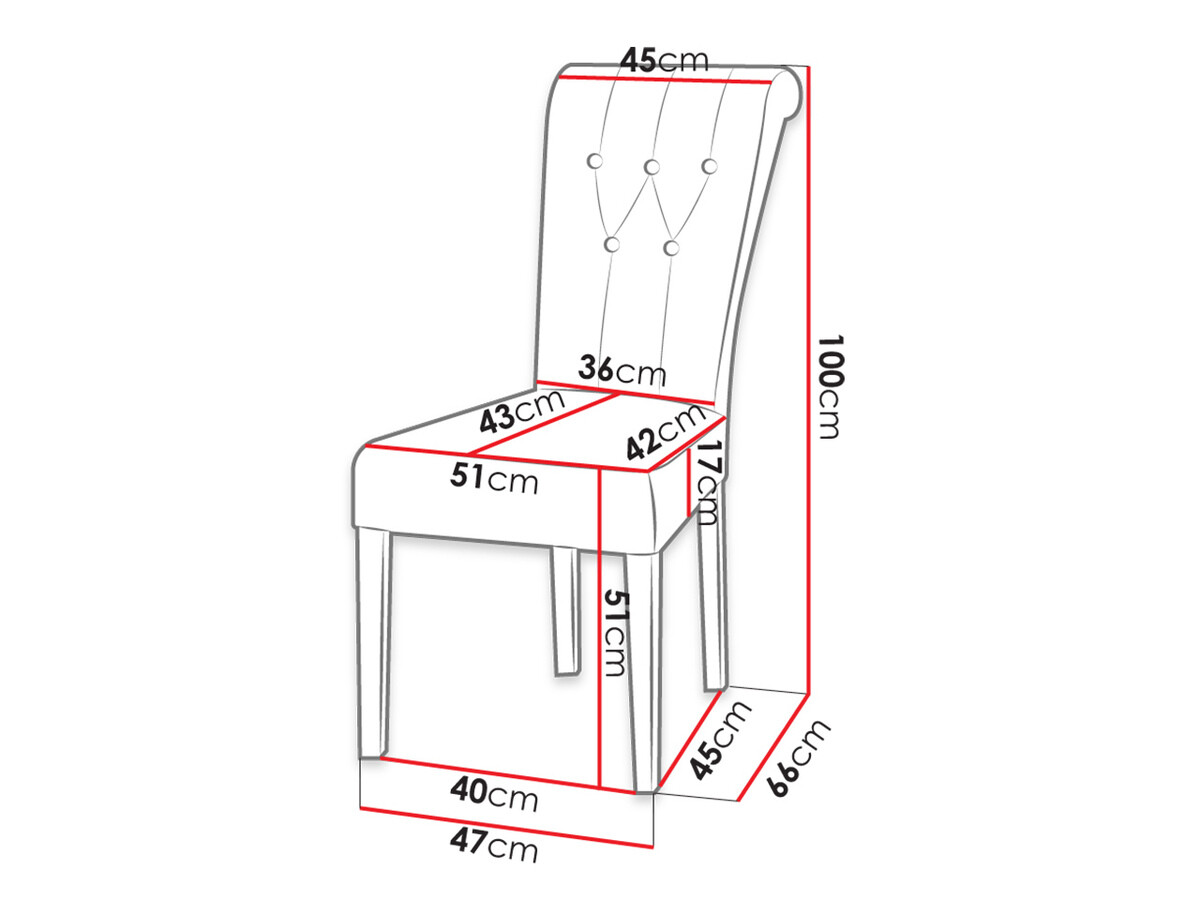 Scaun Racine 107 (Alb)