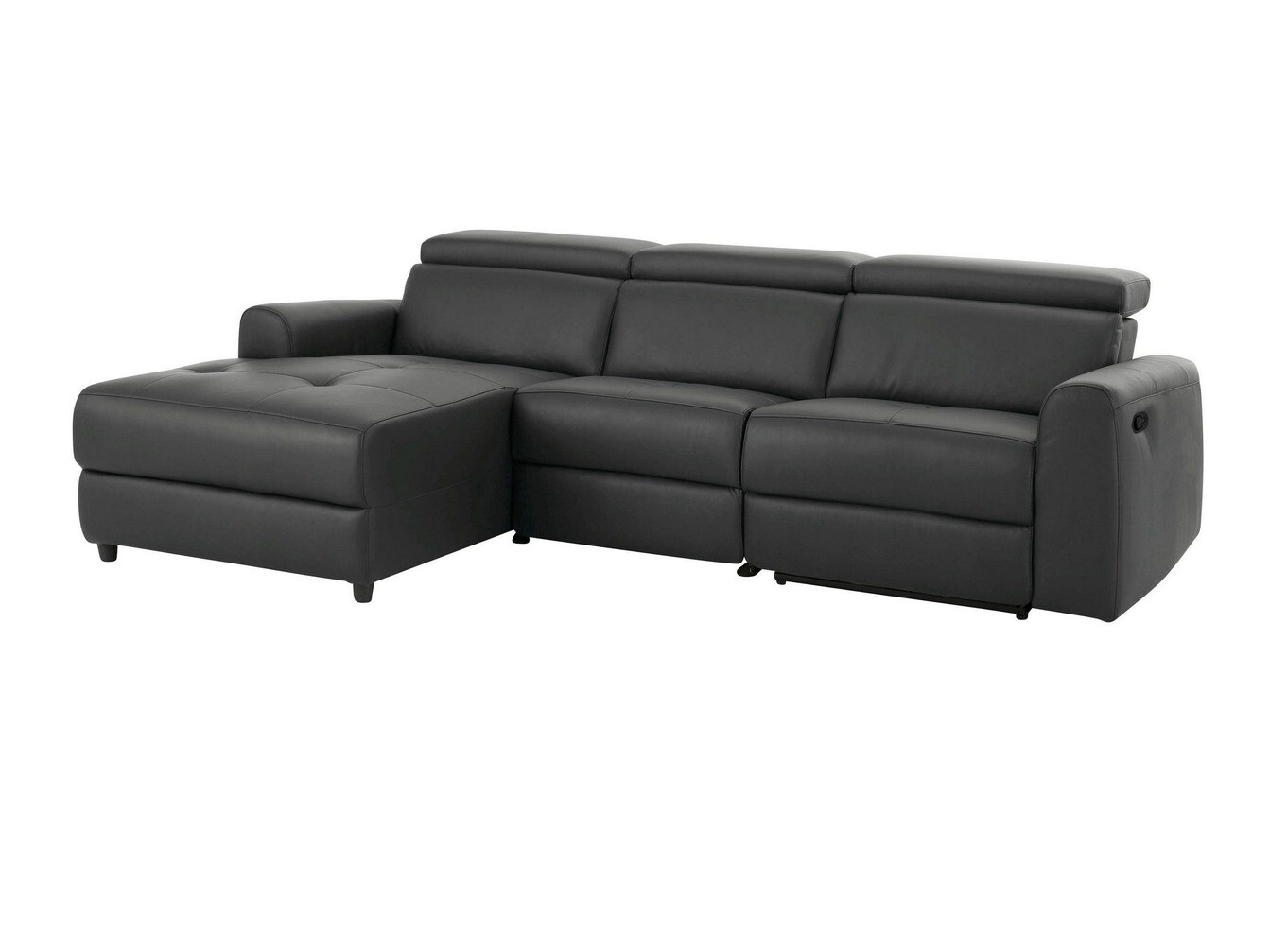 Colțar cu recliner Denton 503 (Gri inchis)