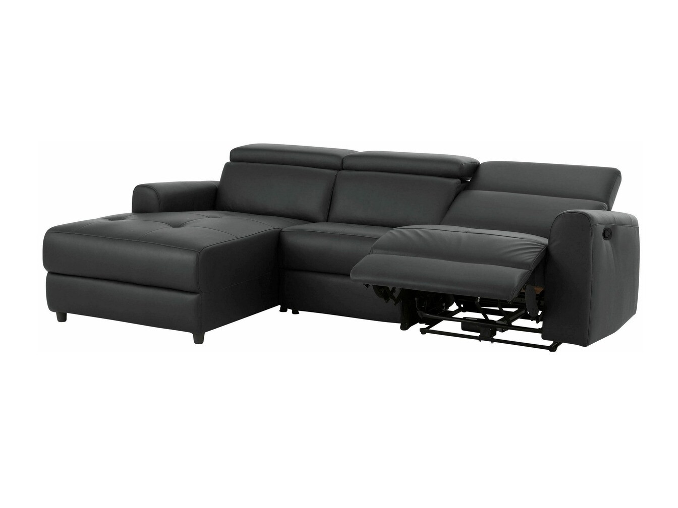 Colțar cu recliner Denton 503 (Gri inchis)