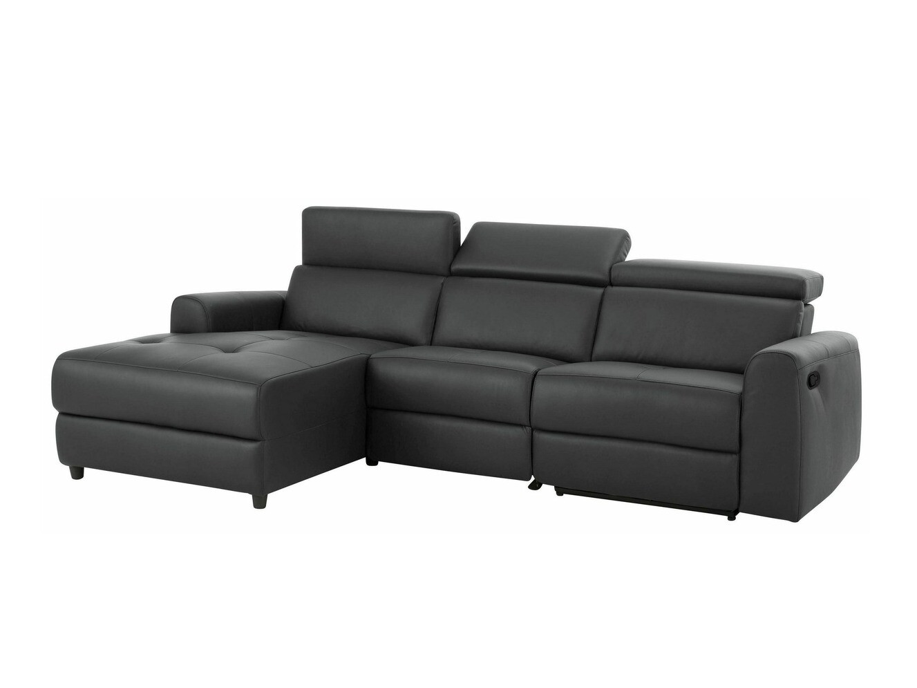 Colțar cu recliner Denton 503 (Gri inchis)