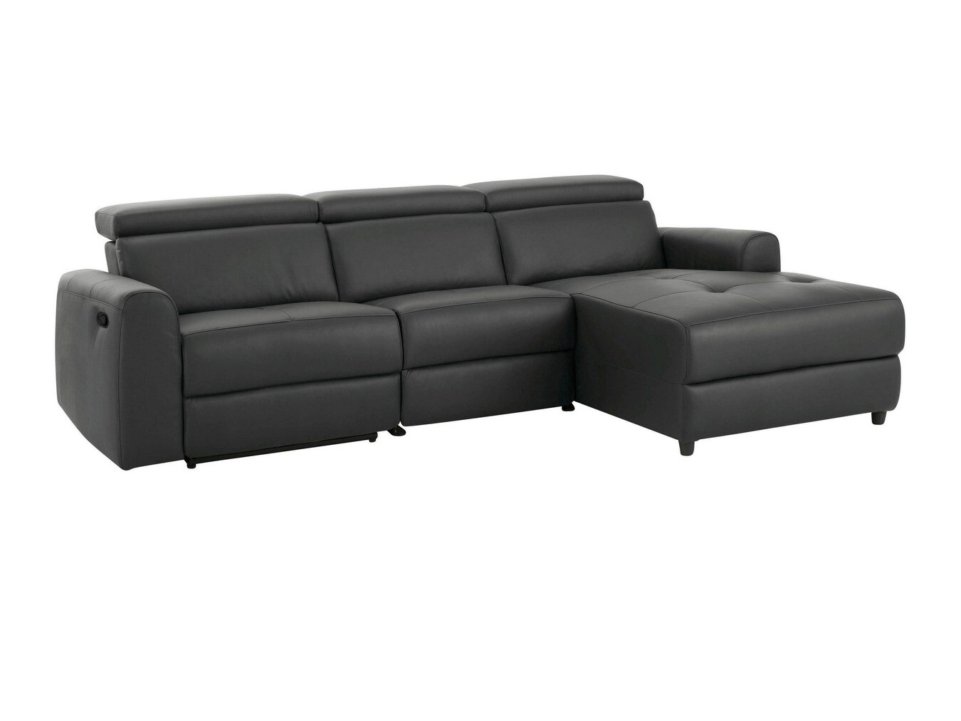 Colțar cu recliner Denton 503 (Gri inchis)